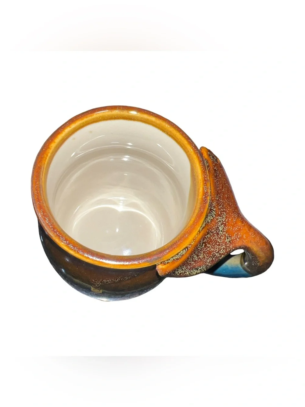 Whale Tail Stoneware Mug Ceramic Pottery Handmade Coffee Tea